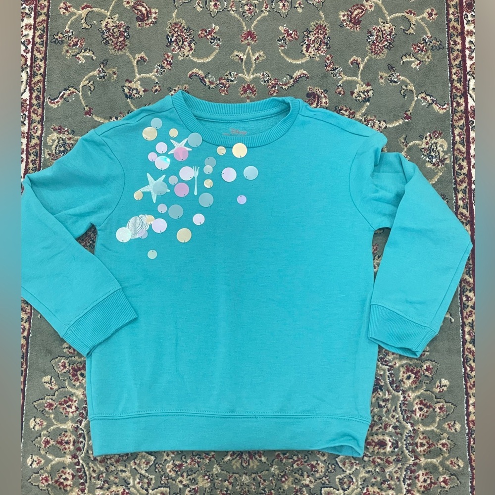 Disney Little mermaid sweatshirt. Girls size S
